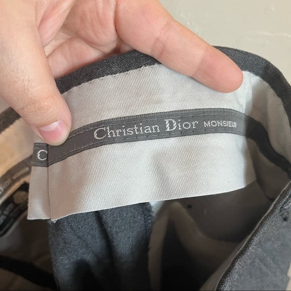 Dior Gray Classic Trousers with Straight-Leg Cut - Picture 3 of 5